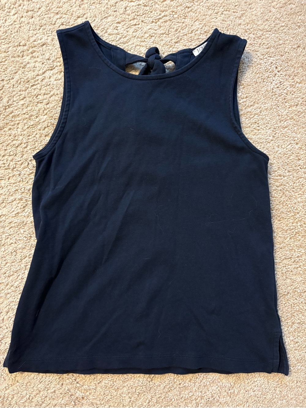 J. Crew Navy Tie-Back Tank